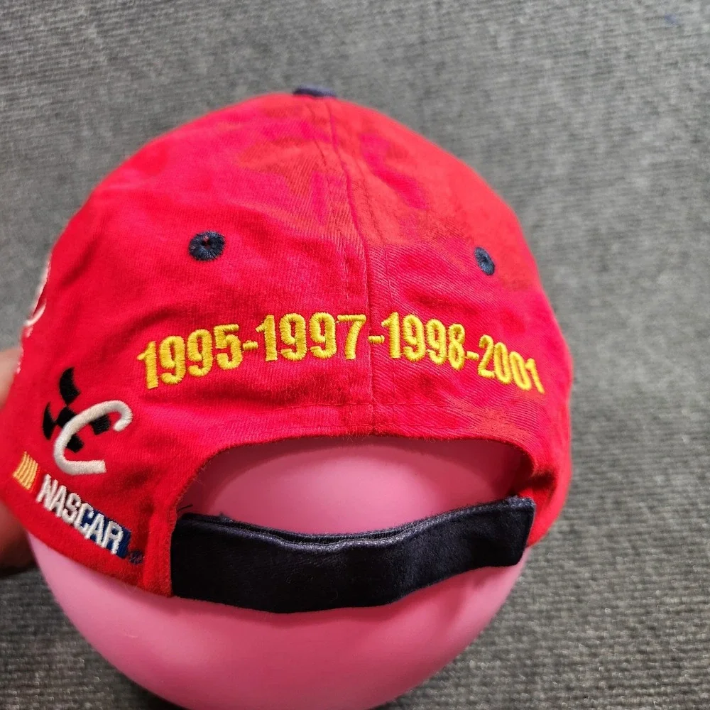 Vintage Nascar Hat Adult Strapback Flame Bill Winston‎ Cup Jeff Gordon Y2K
